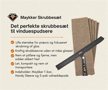 Maykker Scrubber Sæt Valnød 35 cm